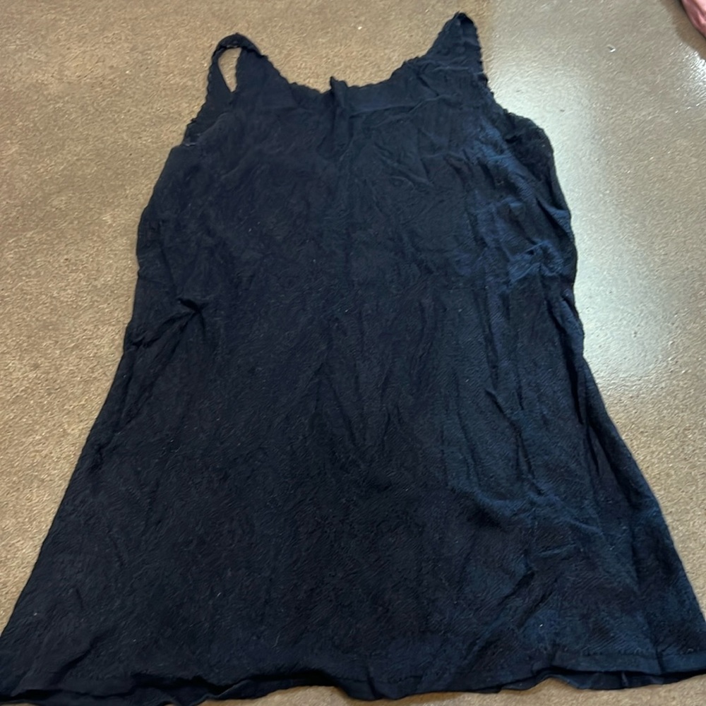 Free People Navy Lace layering tank medium